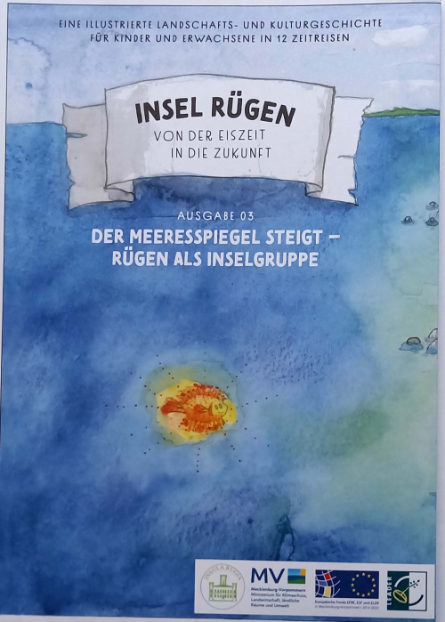 Cover Faltposter/Comic Ausgabe 03 - INSEL Rügen - Der Meeresspiegel steigt – Rügen als Inselgruppe