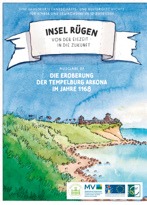 Cover Faltposter/Comic Ausgabe 07 - INSEL RÜGEN – Die Eroberung der Tempelburg Arkona im Jahre 1168